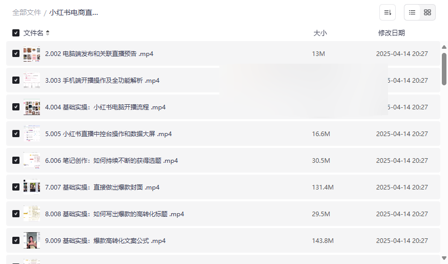 《小红书电商变现实战资源包》免费网盘下载直播+店铺+笔记全攻略-云盘资源分享