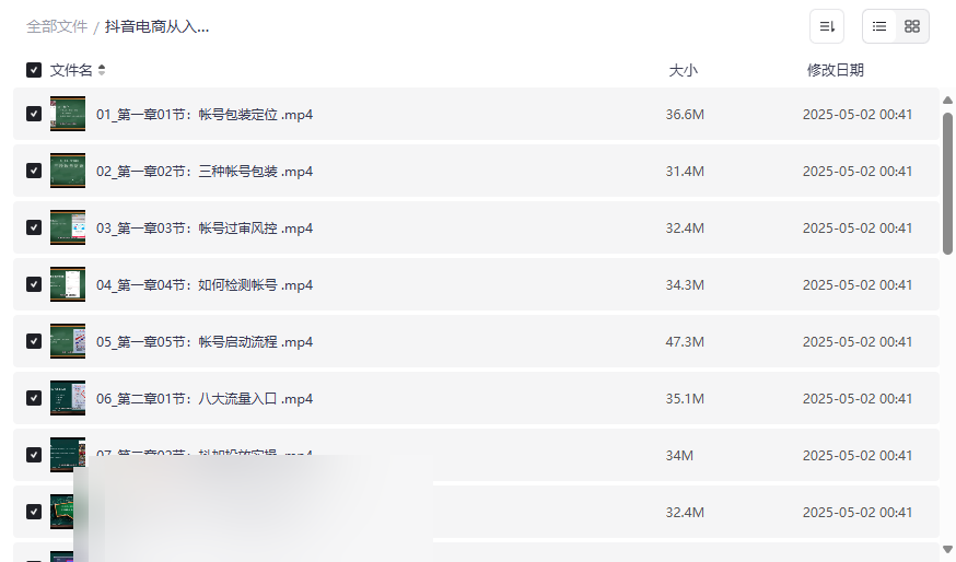 《抖音电商运营从入门到精通》实战课程网盘资源免费下载-云盘资源分享