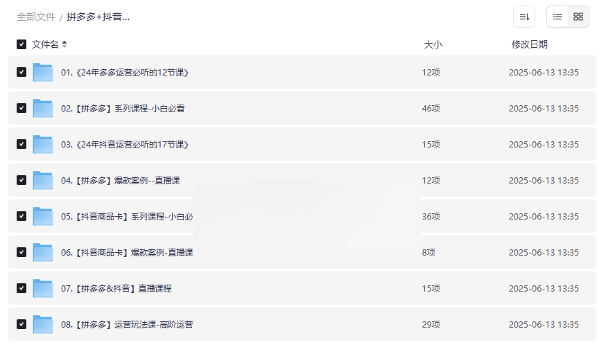 《拼多多+抖音小店无货源开店案例》2024最新电商运营实战资源下载-云盘资源分享