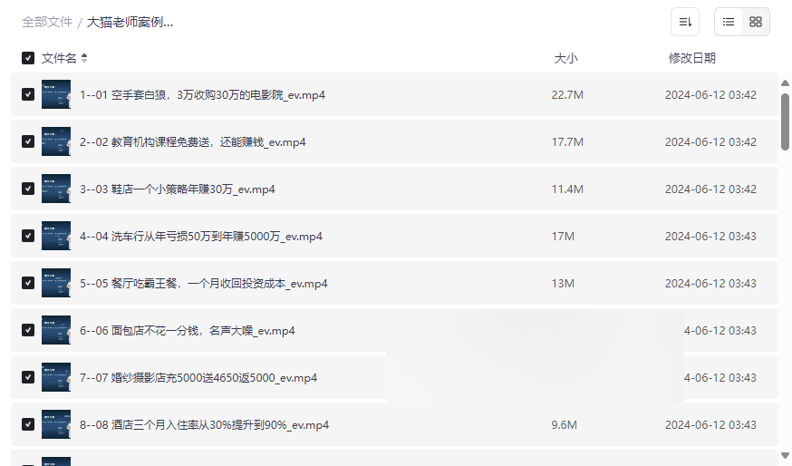 《大猫老师案例72变》商业模式创新实战资源网盘下载-云盘资源分享