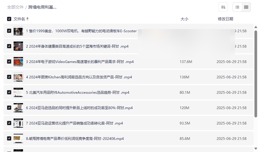 《跨境电商利基选品案例合集》高利润低竞争网盘资源下载-云盘资源分享
