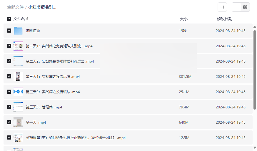 《小红书精准引流矩阵陪跑计划》免费网盘资源下载实战运营与高效引流秘籍-云盘资源分享