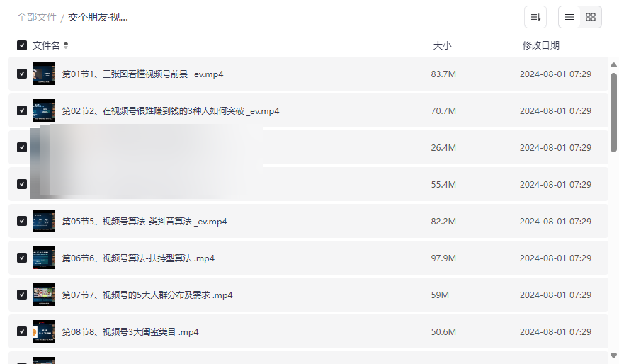 《交个朋友·视频号实操运营课》免费网盘资源下载快速实现流量增长与变现-云盘资源分享