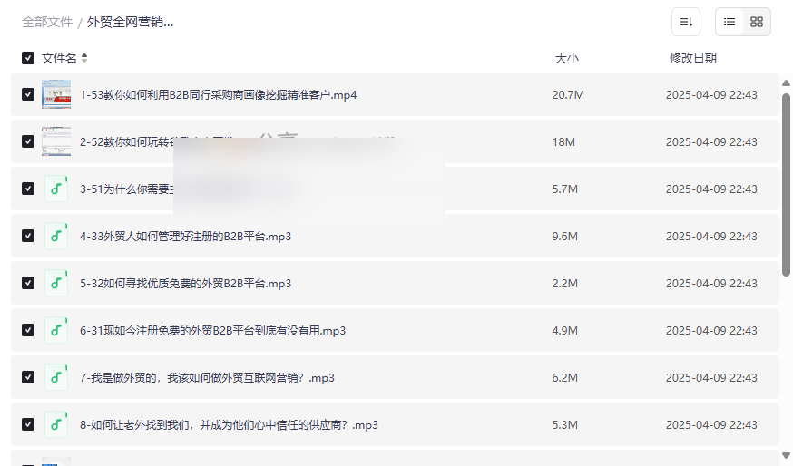 《外贸全网营销实战课程》免费网盘资源下载突破传统局限,高效触达全球买家-云盘资源分享