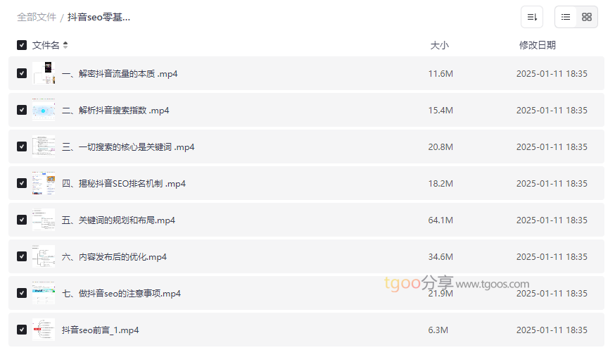 《抖音SEO零基础到精通》免费网盘资源下载掌握搜索优化核心技能-云盘资源分享
