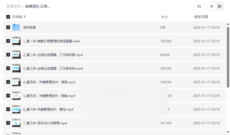 《销售团队日常管理入微模式》高效管理工具包免费网盘下载-云盘资源分享