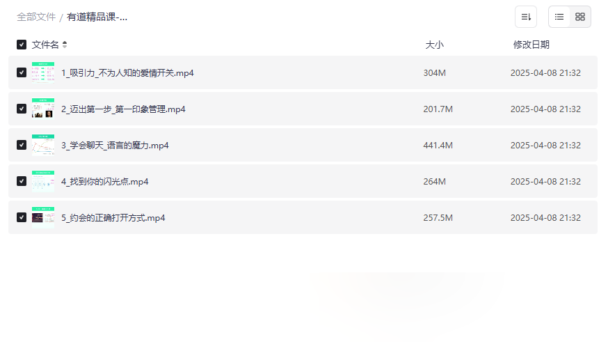 《有道精品课-恋爱心理学》完整版网盘资源下载提升吸引力与沟通技巧-云盘资源分享