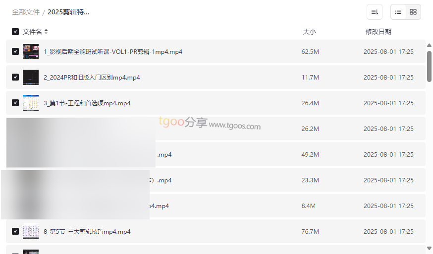 《2025剪辑特效1对1就业营实操》PR+AE+剪映全流程网盘资源下载-云盘资源分享