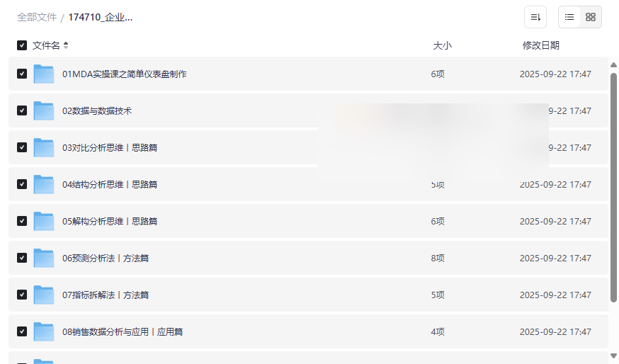 《企业管理数据分析全体系落地培训》免费网盘资源下载-云盘资源分享