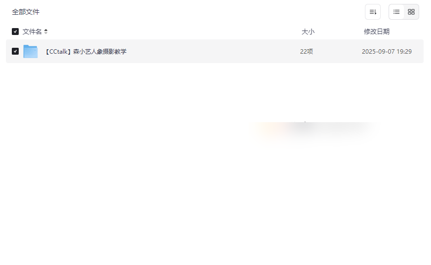 《森小艺人像摄影全流程教学》专业课程网盘资源下载-云盘资源分享