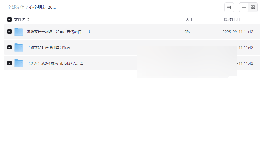 《交个朋友-2025跨境创富实战营+TikTok达人运营课程》免费网盘资源下载-云盘资源分享