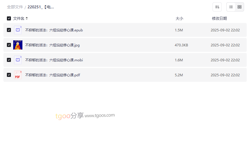 《不抑郁的活法：六祖坛经修心课》EPUB/MOBI/PDF电子书免费下载-云盘资源分享