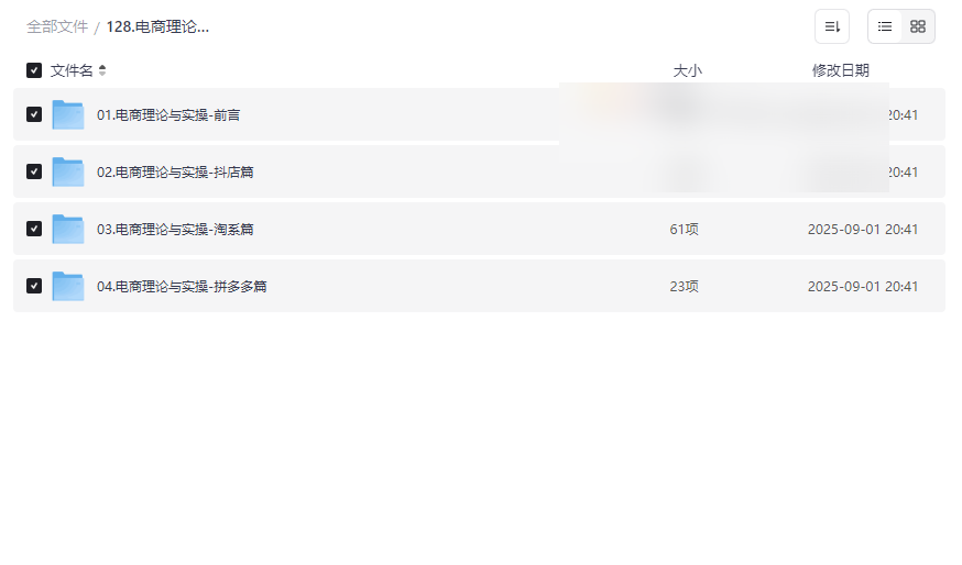 《抖音淘宝拼多多电商理论与实操》全平台运营网盘资源下载-云盘资源分享