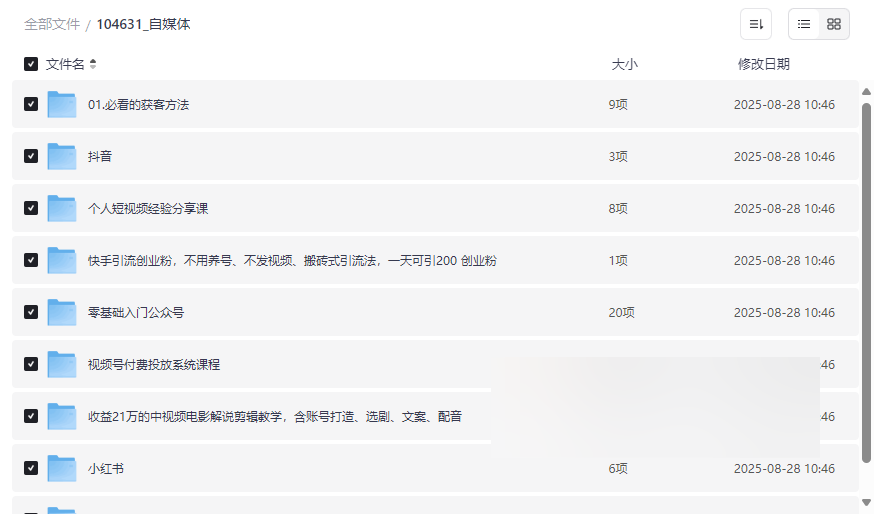 《自媒体运营全平台实战课程》免费网盘资源下载-云盘资源分享