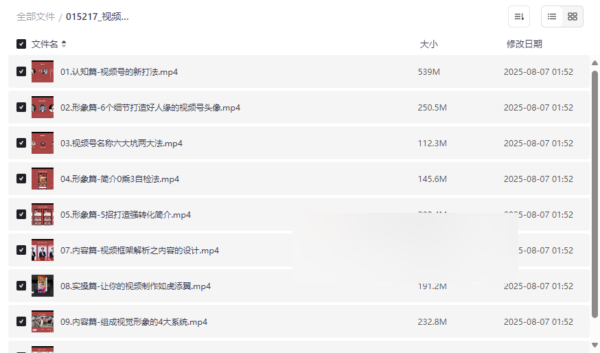 《视频号风口21天从0到1视频课程》免费网盘资源下载-云盘资源分享