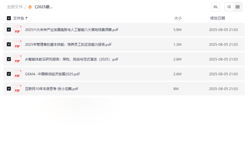 《2025最新行业报告合集》免费网盘资源下载前瞻趋势与权威洞察-云盘资源分享