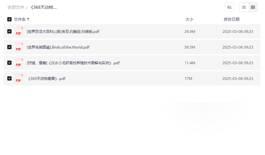 《365天动物趣事 世界鸟类图鉴》PDF电子书合集免费下载-云盘资源分享