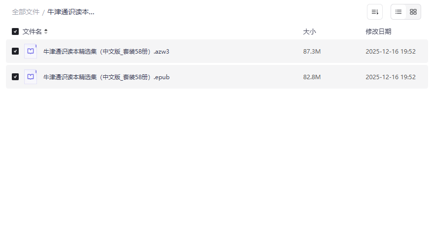 《牛津通识读本58册合集》高清电子书免费网盘资源下载-云盘资源分享