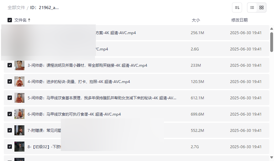 《闫帅奇女性马甲线打造减脂瘦肚子方案》4K高清网盘资源下载-云盘资源分享