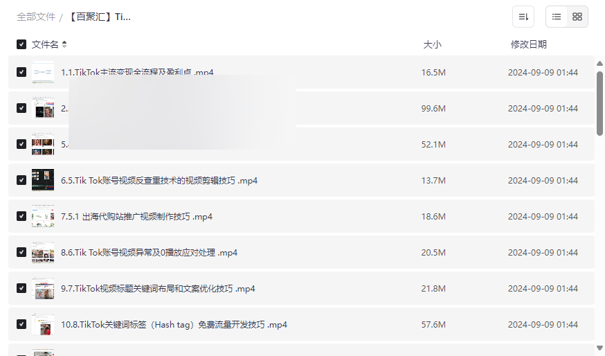 《TikTok跨境短视频零基础到精通网赚变现课》免费网盘资源下载-云盘资源分享