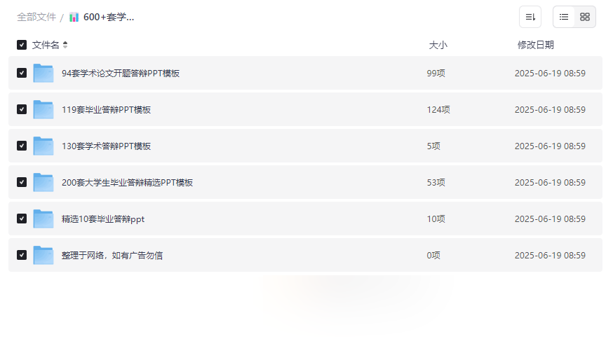600+套学术论文毕业答辩PPT模板免费下载专业设计助力学术展示-云盘资源分享