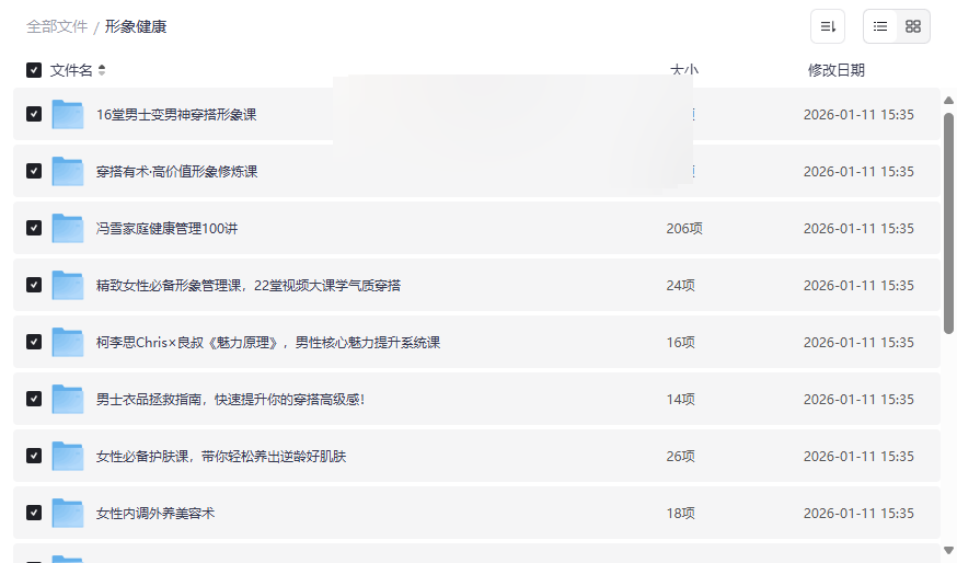 《形象健康全维度提升资源包》网盘免费下载:从穿搭到心理的蜕变指南-云盘资源分享