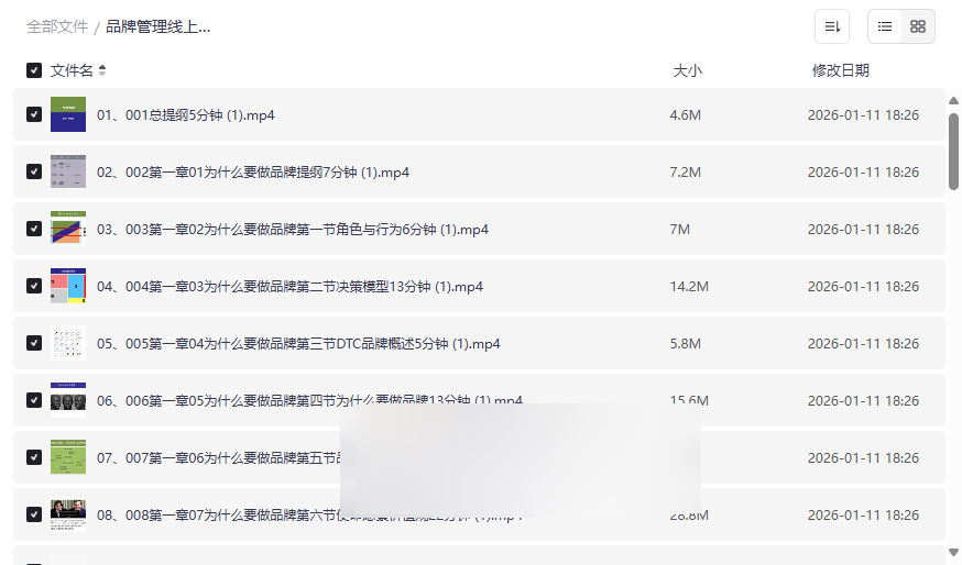 《品牌管理线上课程》系统提升品牌战略能力，免费网盘资源下载-云盘资源分享
