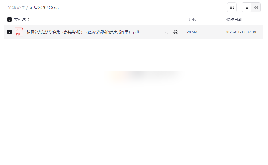 《诺贝尔奖经济学合集(套装5册)》PDF电子书免费下载 | 经济学大师思想精粹-云盘资源分享