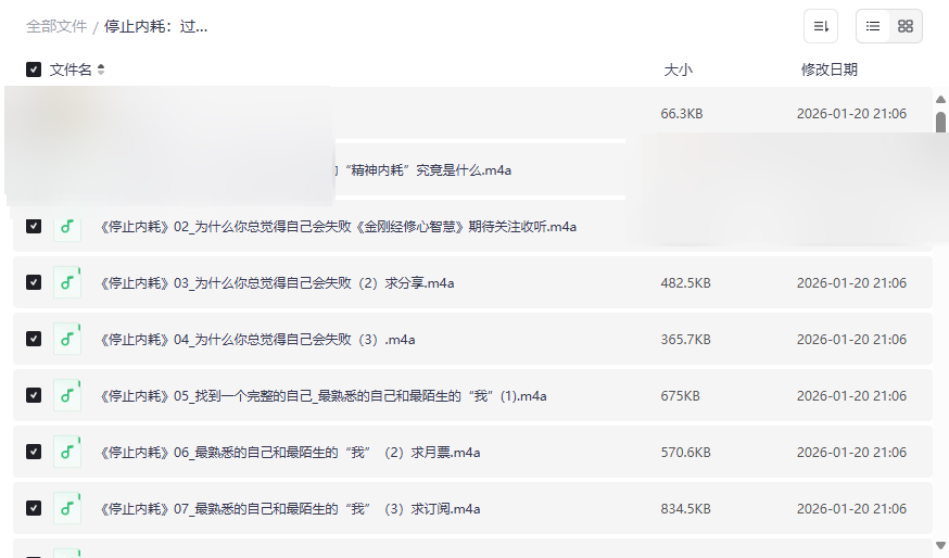 《停止内耗:过一个不累的人生》音频课程网盘资源下载-云盘资源分享