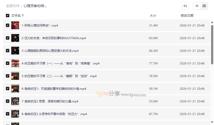 心理灵客松明《玩转压力：积极情绪养成课》网盘资源下载 | 系统化心理韧性训练指南-云盘资源分享