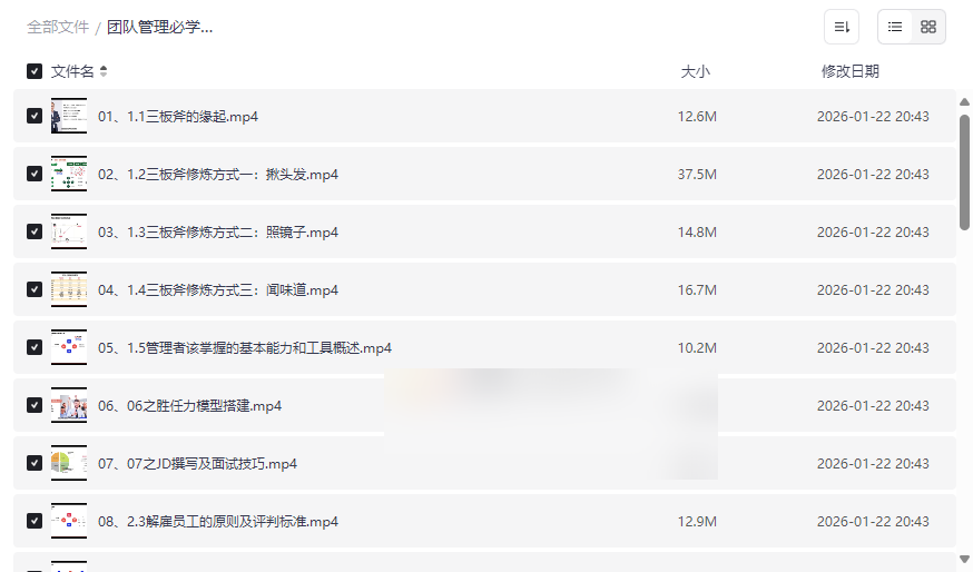 阿里巴巴“腿部三板斧”团队管理课程全集【网盘资源下载】-云盘资源分享