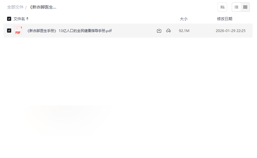 《新赤脚医生手册》高清PDF电子版下载 | 家庭医疗自救指南-云盘资源分享