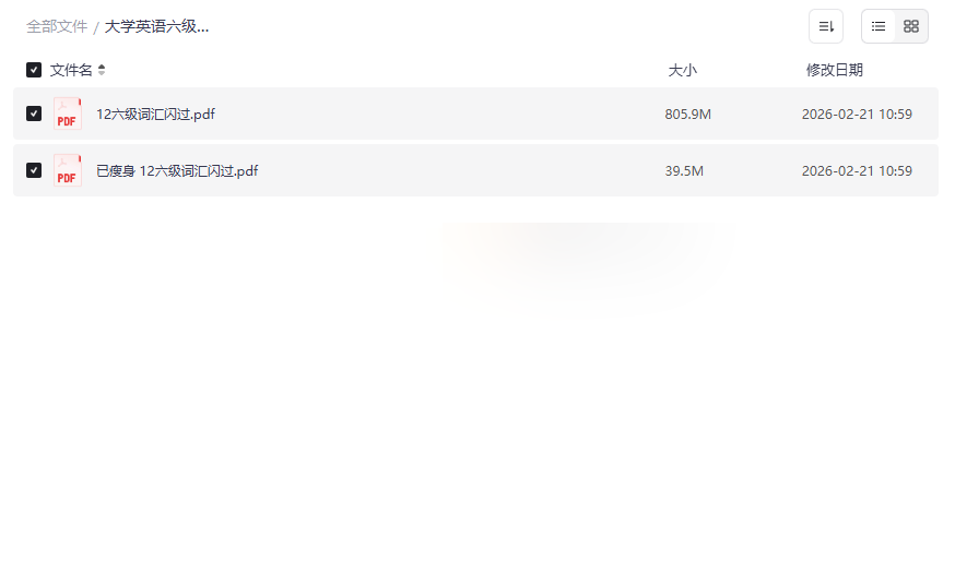 《六级词汇闪过》PDF电子版下载 | 高效备考大学英语六级词汇资源-云盘资源分享